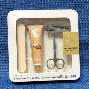 4 PCS Hand care Gift set: hand cream/nail clipper,nail scissor, nail file.